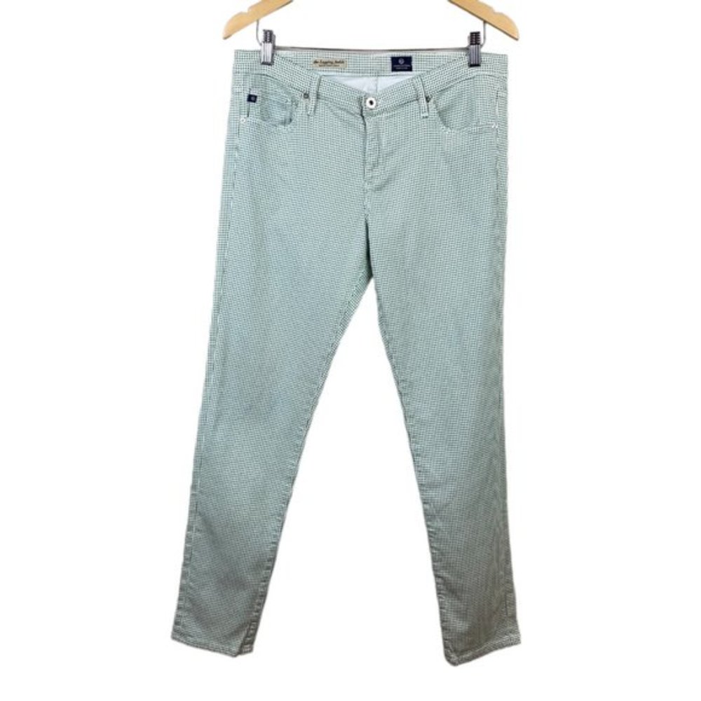 Adriano Goldschmied The Legging Ankle Super Skinny Pants‎ 32R Green White